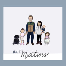 Load image into Gallery viewer, Digital Custom Family Portrait | Custom Couple Illustration