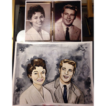 Load image into Gallery viewer, Watercolor 'Detailed' Custom Family Portrait | Family Watercolour Portrait | Custom Couple Watercolour