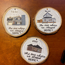 Load image into Gallery viewer, Custom Home Christmas Ornament | Wood Christmas Ornament | Custom Wood Keepsake