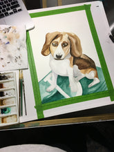 Load image into Gallery viewer, Watercolor Custom Pet Portrait | Dog, Cat Watercolour Portrait |
