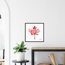 Load image into Gallery viewer, Canadiana Poster (Matte Paper, Wooden Framed in Black)