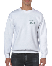 Load image into Gallery viewer, 'Cool Dad' ( White w/ GREEN writing Classic Unisex Crewneck Sweatshirt)