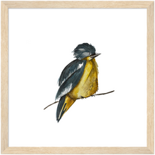Load image into Gallery viewer, Bird Portrait, Woodland Nursery (Matte Paper, Wood Frame)