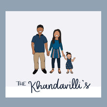 Load image into Gallery viewer, Digital Custom Family Portrait | Custom Couple Illustration
