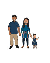 Load image into Gallery viewer, Digital Custom Family Portrait | Custom Couple Illustration
